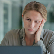 when was high functioning depression termed Depressed woman working on a computer asking herself when was high functioning depression termed.